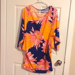Floral swim cover up